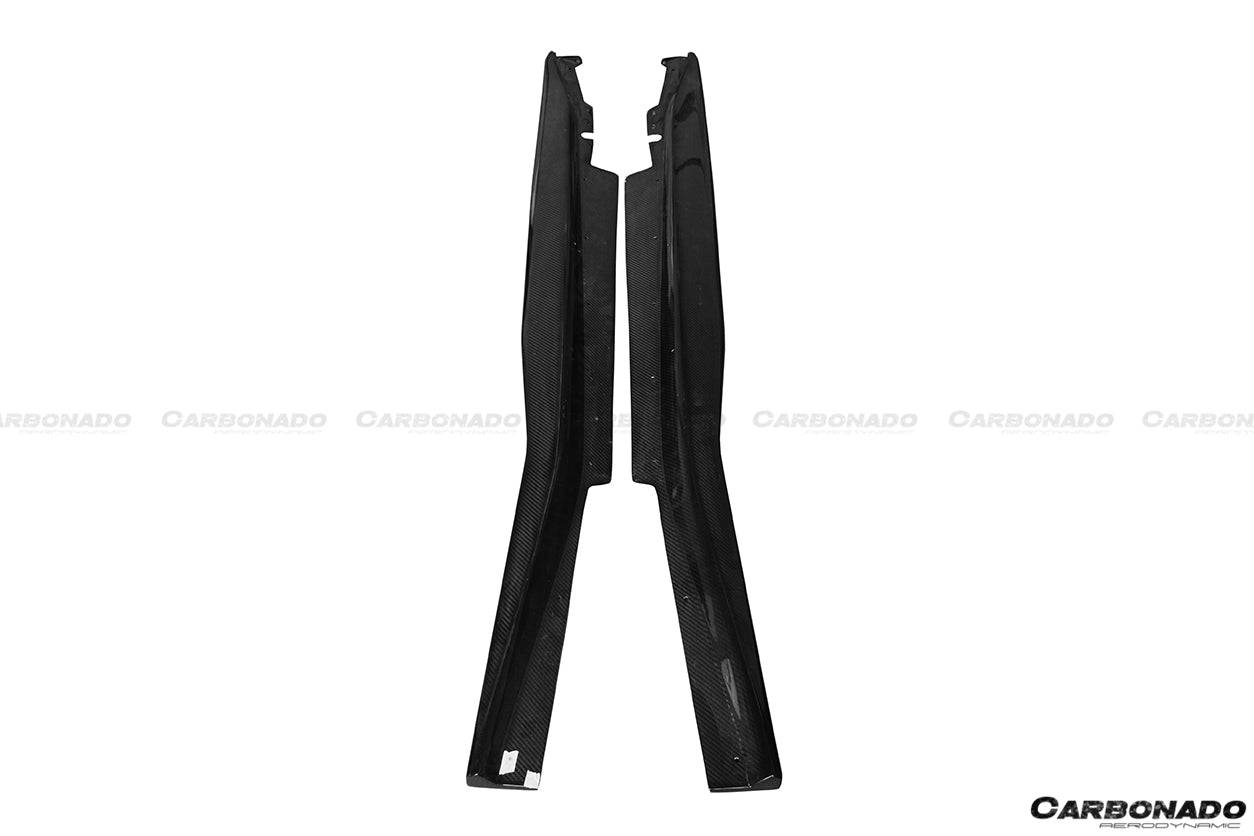 Carbonado 2013-2019 Corvette C7 Z06 Grandsport AR Style Carbon Fiber Side Skirts Extension