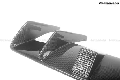 Carbonado 2017-2026 Ferrari 812 Superfast MSY Style DRY Carbon Fiber Rear Diffuser with Light