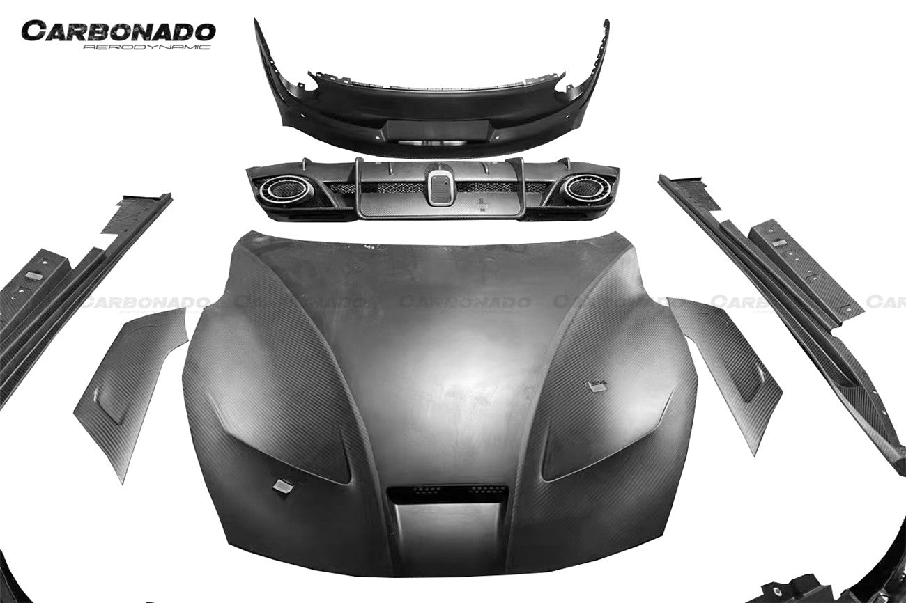 Carbonado 2012-2017 Ferrari F12 Berlinetta Msy Style Dry Carbon Fiber Full Body Kit