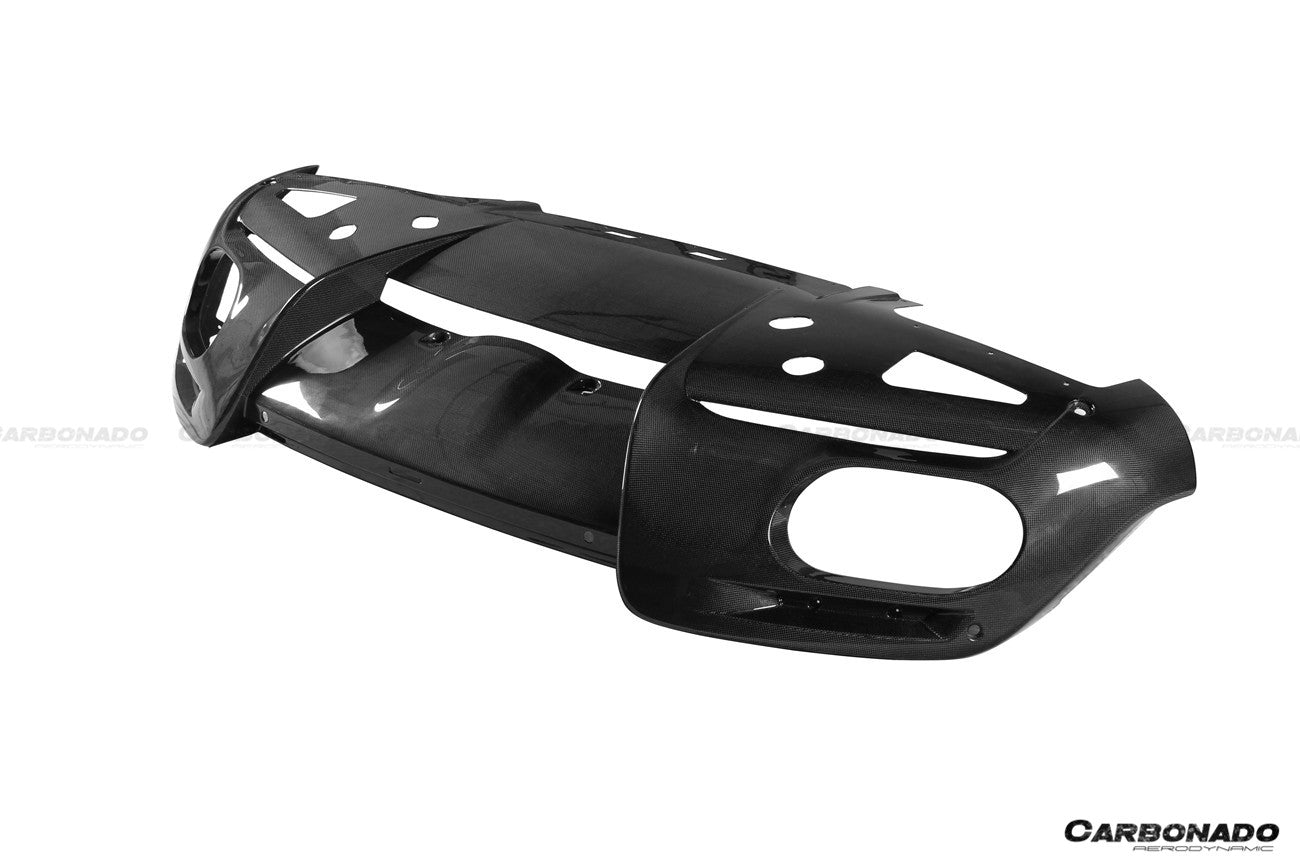 Difusor trasero de fibra de carbono seco estilo OEM Ferrari ROMA Carbonado 2021-2024