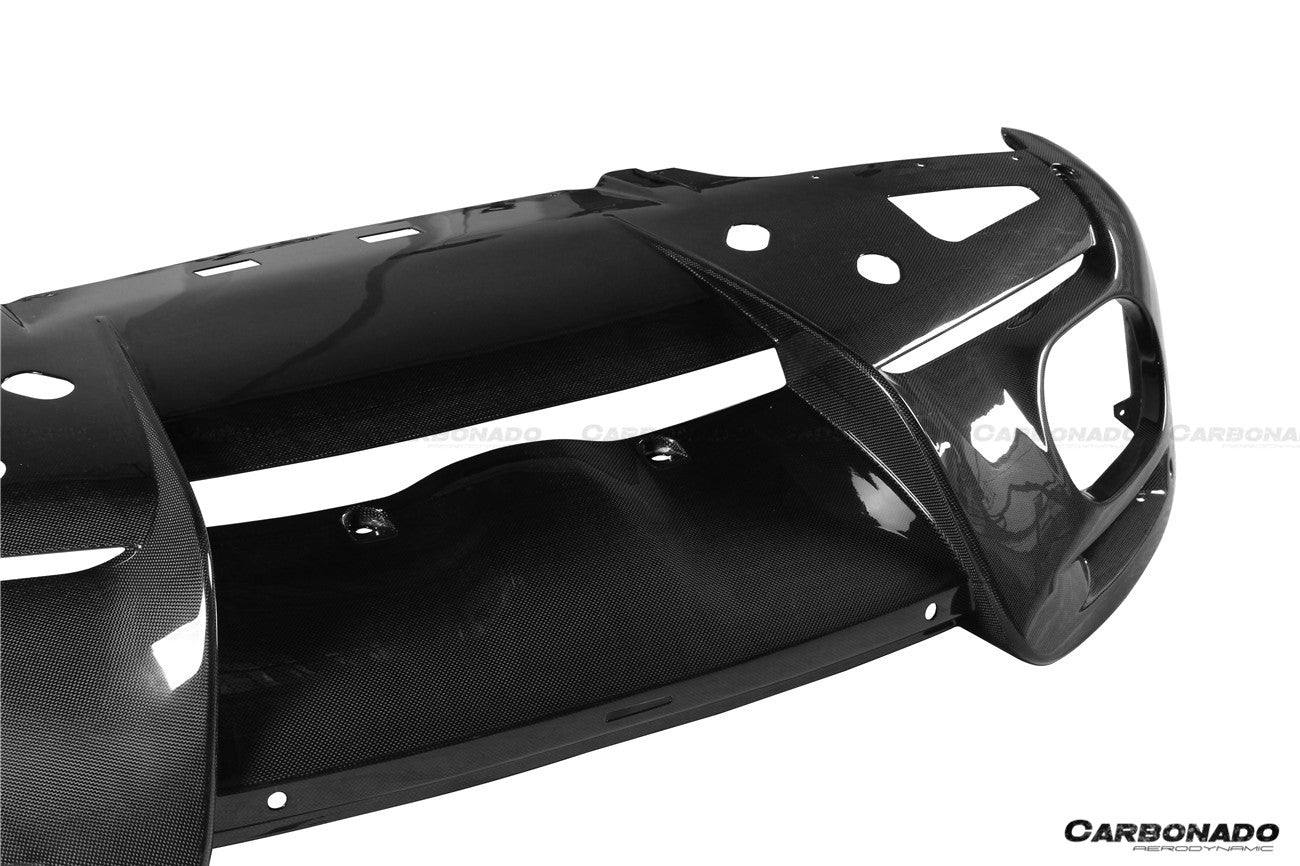 Difusor trasero de fibra de carbono seco estilo OEM Ferrari ROMA Carbonado 2021-2024