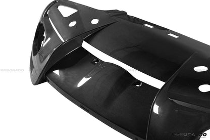 Difusor trasero de fibra de carbono seco estilo OEM Ferrari ROMA Carbonado 2021-2024