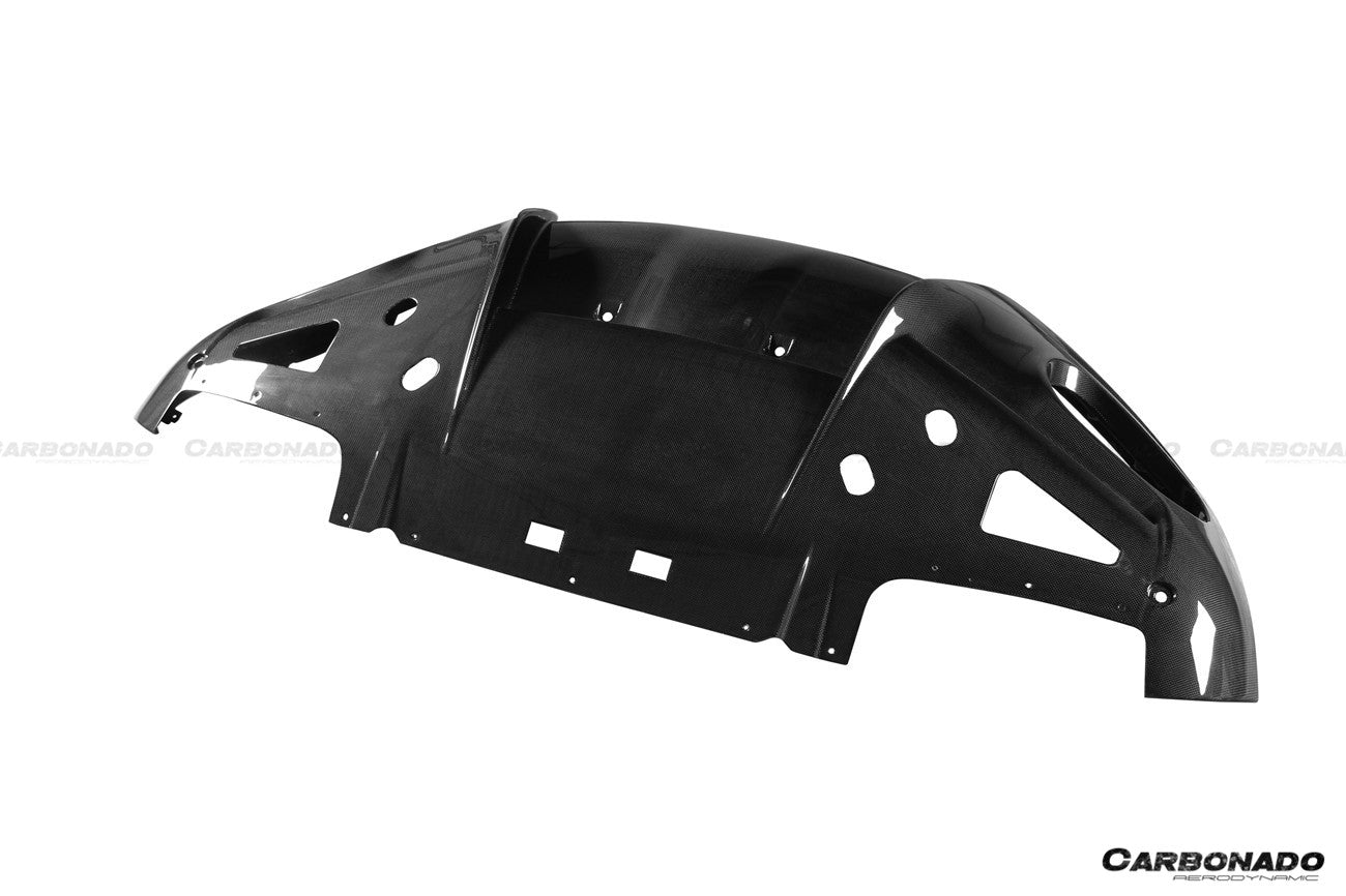 Difusor trasero de fibra de carbono seco estilo OEM Ferrari ROMA Carbonado 2021-2024