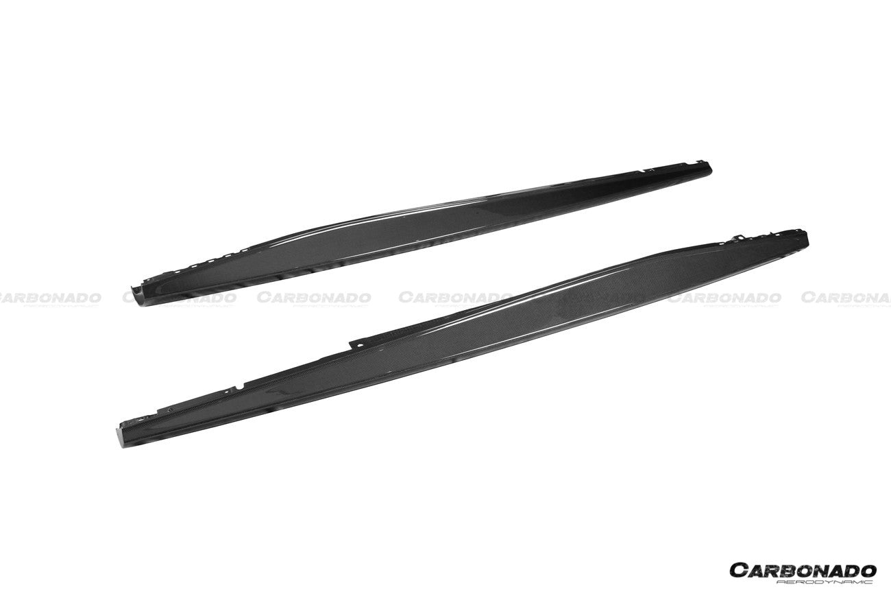 Carbonado 2021-2024 Ferrari ROMA OEM Style Dry Carbon Fiber Side Skirts