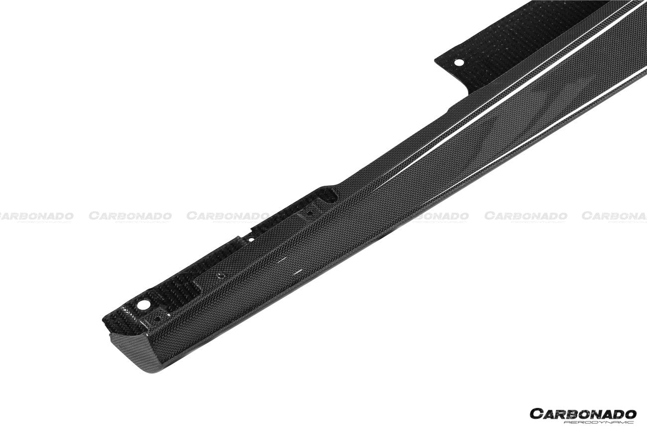 Carbonado 2021-2024 Ferrari ROMA OEM Style Dry Carbon Fiber Side Skirts