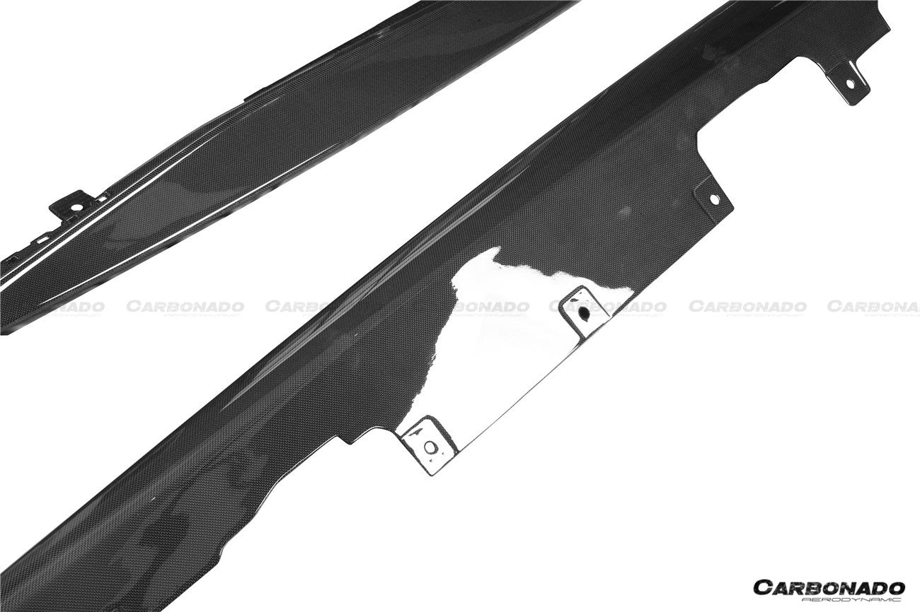 Carbonado 2021-2024 Ferrari ROMA OEM Style Dry Carbon Fiber Side Skirts