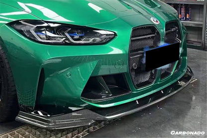 Carbonado 2021-2024 BMW M3 G80   G81 M4 G82   G83 MTN Style DRY Carbon Fiber Fornt Lip