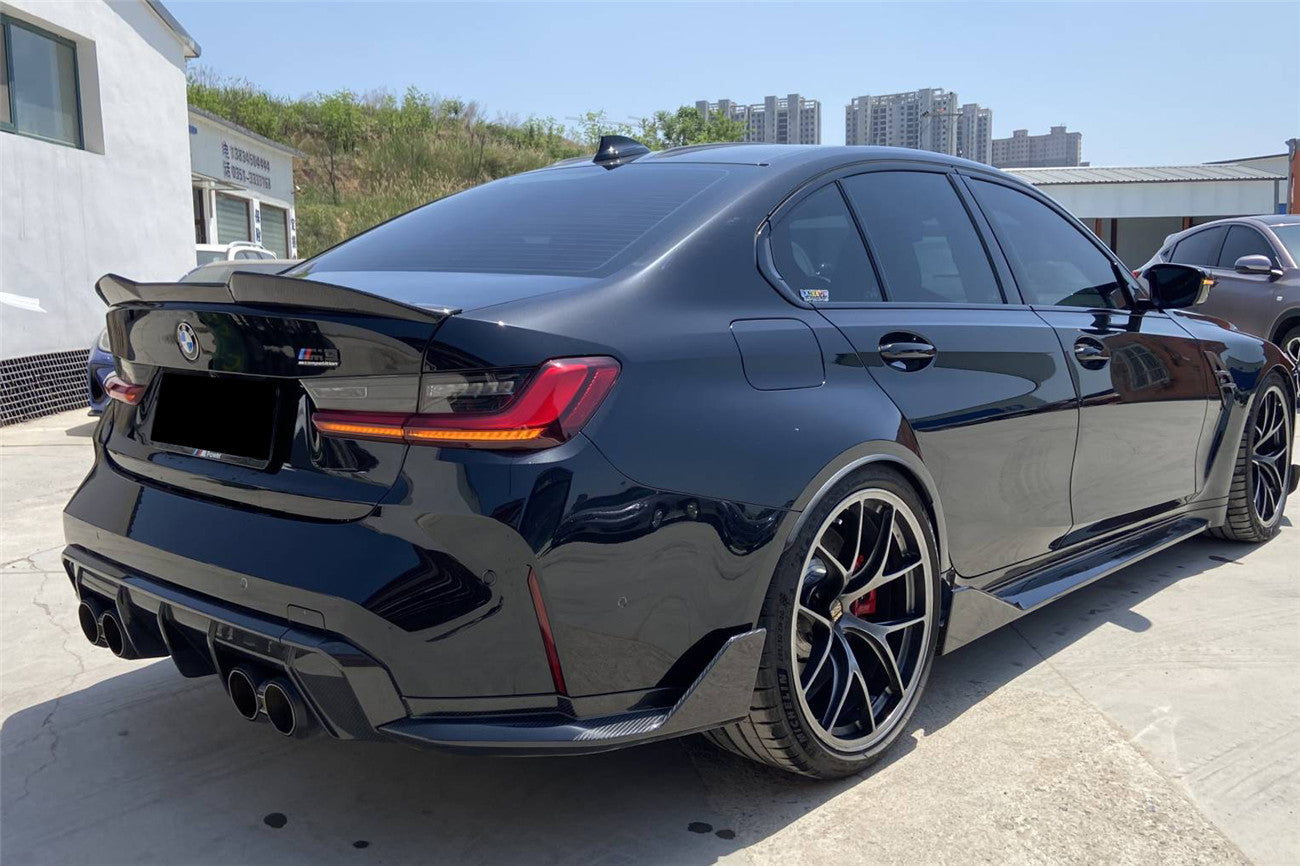 Carbonado 2021-2024 BMW M3 G80 MTN Style DRY Carbon Fiber Trunk Spoiler