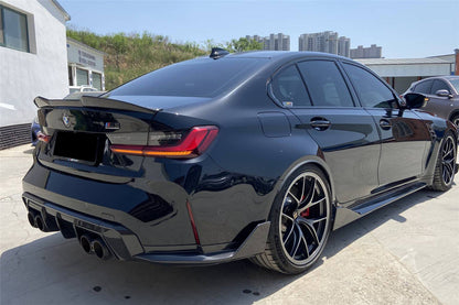 Carbonado 2021-2024 BMW M3 G80 MTN Style DRY Carbon Fiber Trunk Spoiler
