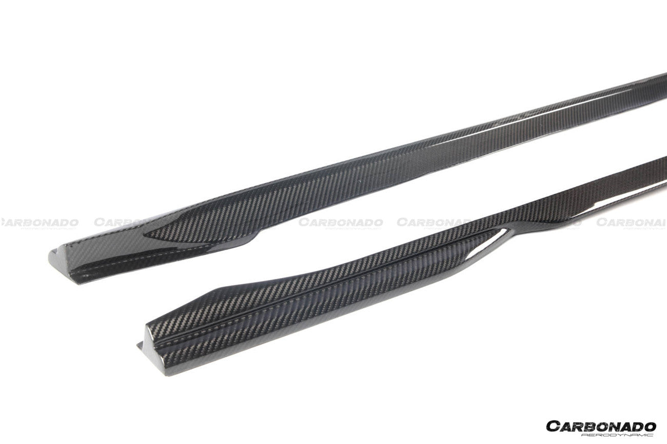 Carbonado 2021-2024 BMW M3 G80  G81 M4 G82   G83 MTN Style DRY Carbon Fiber Side Skirts