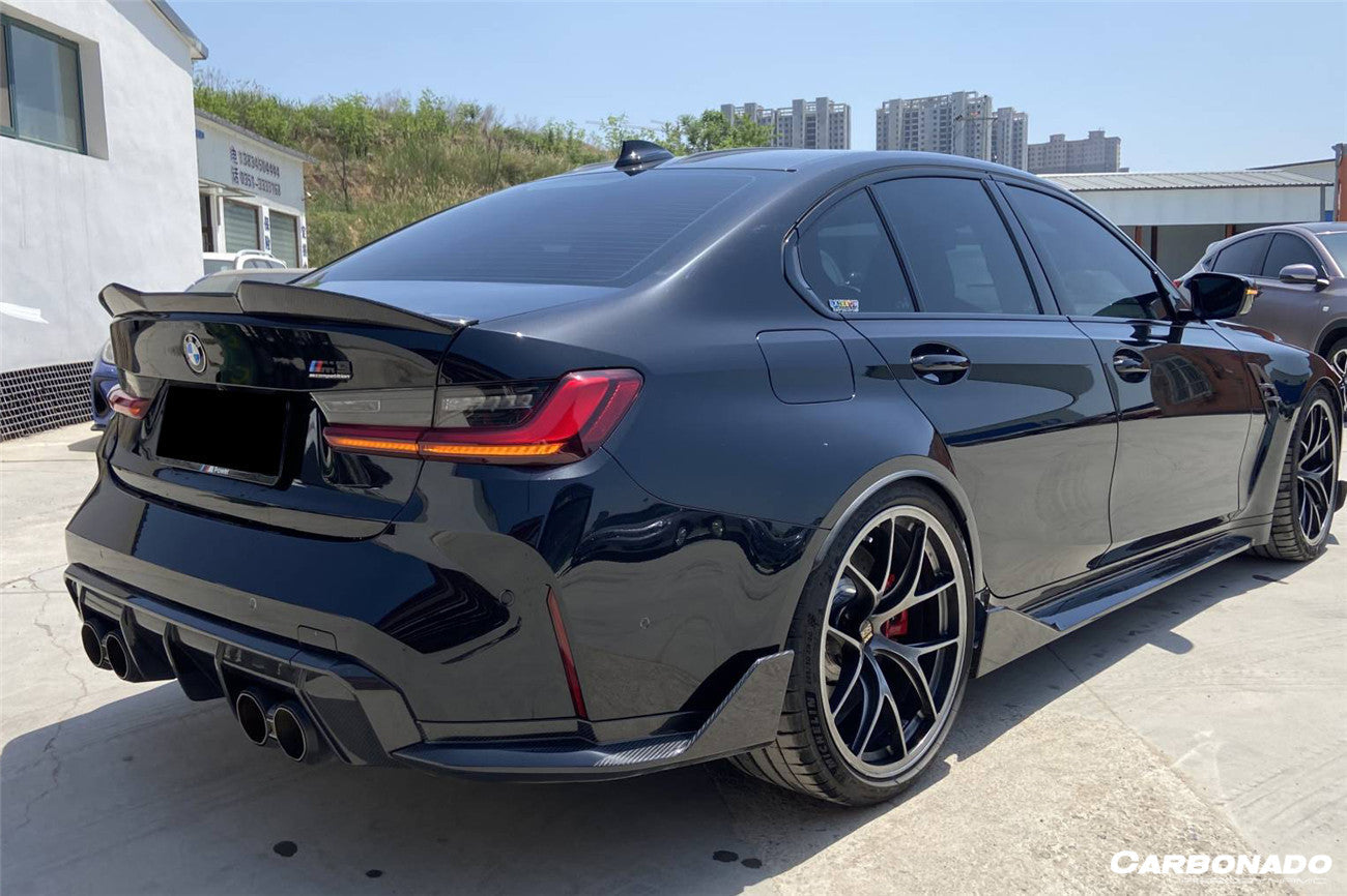 Carbonado 2021-2024 BMW M3 G80 MTN Style DRY Carbon Fiber Trunk Spoiler