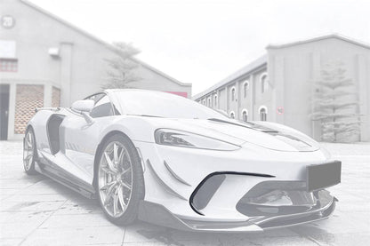 Ventilaciones de aire del parachoques delantero de fibra de carbono seco estilo McLaren GT WP Carbonado 2020-2023