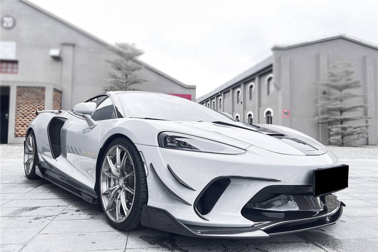 Carbonado 2020-2023 McLaren GT WP Style DRY Carbon Fiber Front Canards