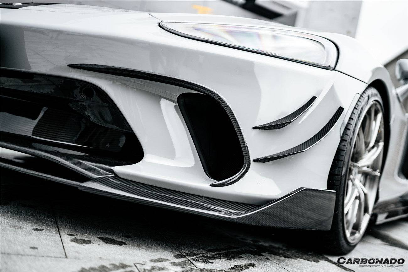 Carbonado 2020-2023 McLaren GT WP Style DRY Carbon Fiber Front Canards