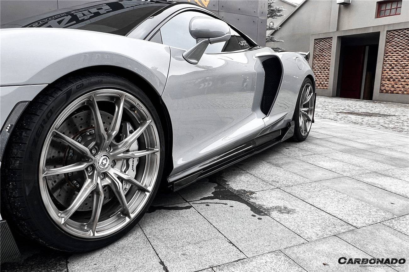 Carbonado 2020-2023 McLaren GT WP Style DRY Carbon Fiber Side Skirts