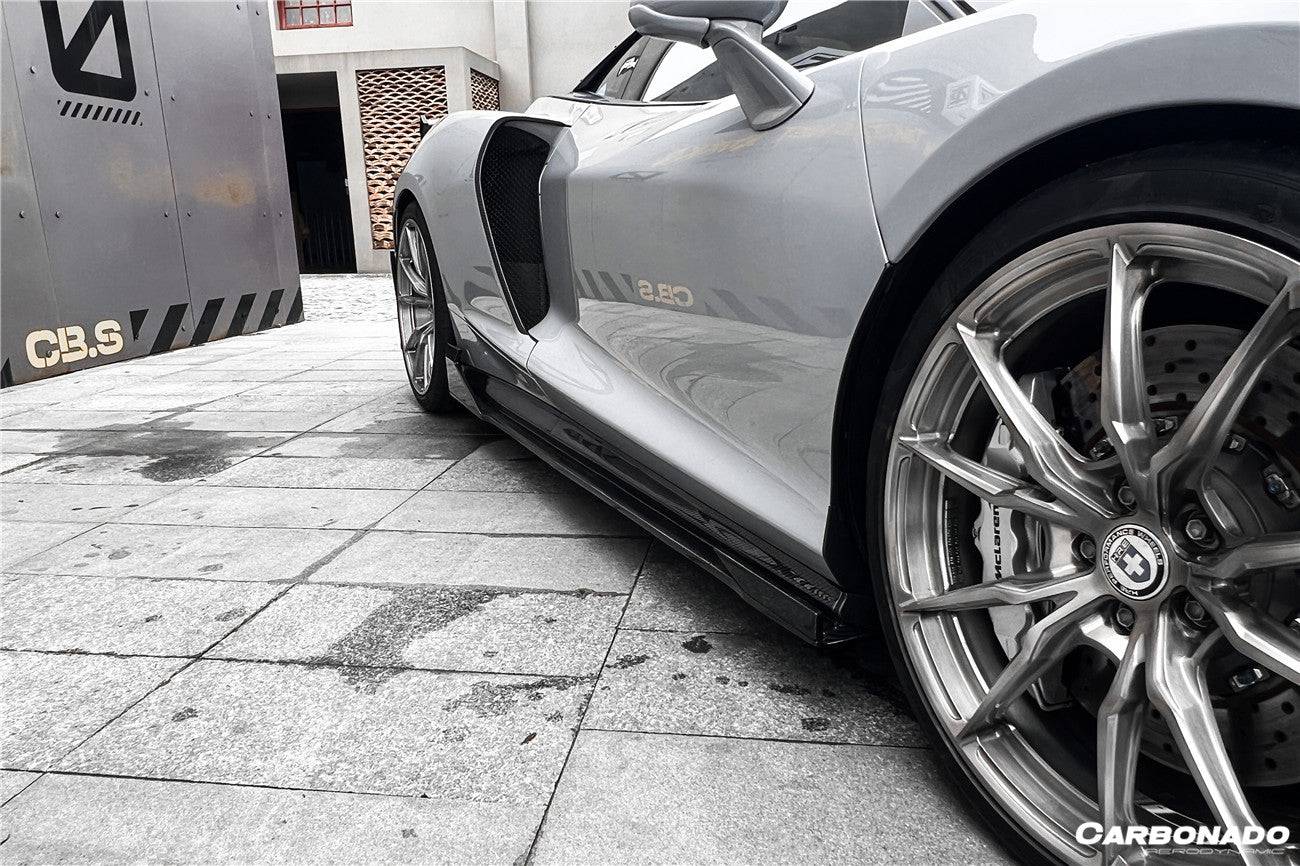 Carbonado 2020-2023 McLaren GT WP Style DRY Carbon Fiber Side Air Intake Blades