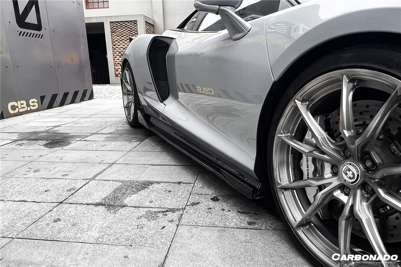 Carbonado 2020-2023 McLaren GT WP Style DRY Carbon Fiber Side Skirts
