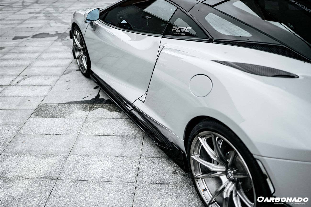 Carbonado 2020-2023 McLaren GT WP Style DRY Carbon Fiber Side Skirts