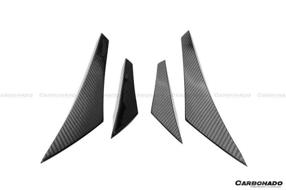 Carbonado 2020-2023 McLaren GT WP Style DRY Carbon Fiber Front Canards