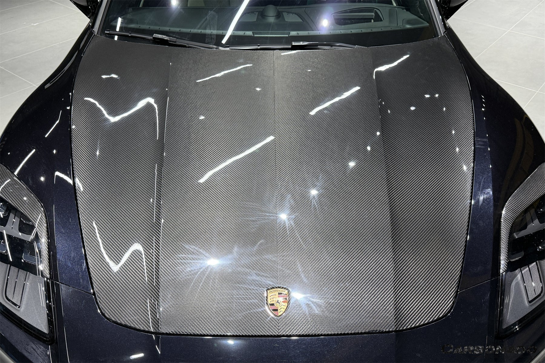 Capó seco de fibra de carbono estilo Porsche Panamera 976 OD Carbonado 2024-2025