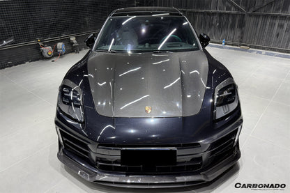 Carbonado OD Style Dry Carbon Fiber Headlight Eyelid Eyebrow Cover | 2024-2025 Porsche Panamera 976