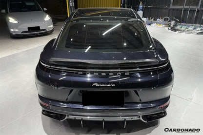 Carbonado OD Style Dry Carbon Fiber Rear Diffuser Lip | 2024-2025 Porsche Panamera 976