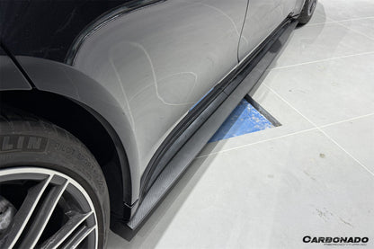 Carbonado 2024-2025 Porsche Panamera 976 OD Style Dry Carbon Fiber Side Skirts