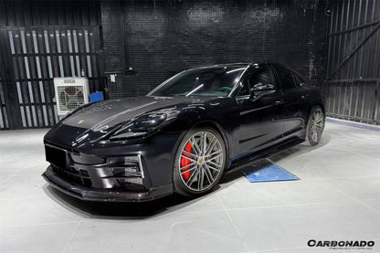 Borde delantero de fibra de carbono seco estilo Porsche Panamera 976 ODV2 Carbonado 2024-2025