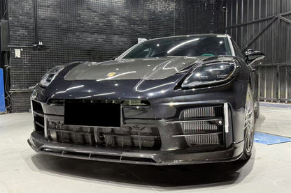 Borde delantero de fibra de carbono seco estilo Porsche Panamera 976 ODV2 Carbonado 2024-2025
