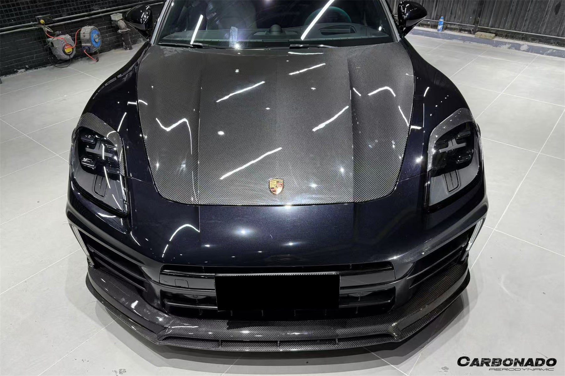 Capó seco de fibra de carbono estilo Porsche Panamera 976 OD Carbonado 2024-2025