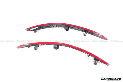 Carbonado 2019-2024 Porsche 911 992 Carrera    S    4    4S    Targa    Cabriolet GT3 Style Rear Bumper Red Reflector Panels