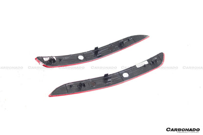 Carbonado 2019-2024 Porsche 911 992 Carrera    S    4    4S    Targa    Cabriolet GT3 Style Rear Bumper Red Reflector Panels