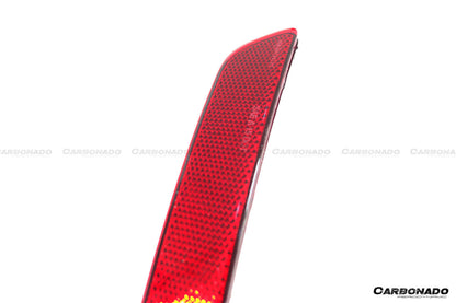 Carbonado 2019-2024 Porsche 911 992 Carrera    S    4    4S    Targa    Cabriolet GT3 Style Rear Bumper Red Reflector Panels