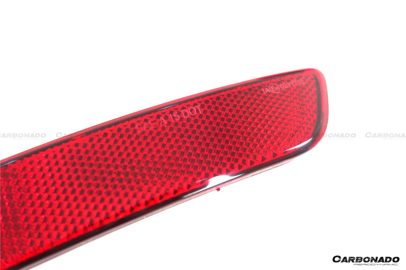 Carbonado 2019-2024 Porsche 911 992 Carrera    S    4    4S    Targa    Cabriolet GT3 Style Rear Bumper Red Reflector Panels