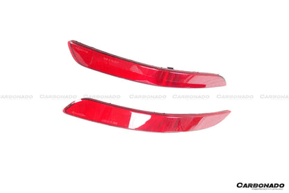 Carbonado 2019-2024 Porsche 911 992 Carrera    S    4    4S    Targa    Cabriolet GT3 Style Rear Bumper Red Reflector Panels