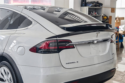 Carbonado 2016-2025 Tesla Model X SUV BS Style Carbon Fiber Trunk Spoiler
