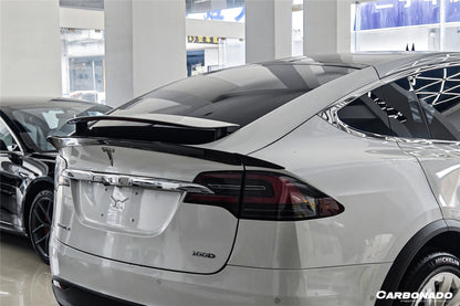 Carbonado 2016-2025 Tesla Model X SUV BS Style Carbon Fiber Trunk Spoiler