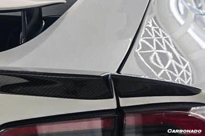 Carbonado 2016-2025 Tesla Model X SUV BS Style Carbon Fiber Trunk Spoiler