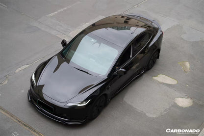 Carbonado 2024-UP Tesla Model 3 Highland RWD & AWD Fast Style Carbon Fiber Pattern Look body kit