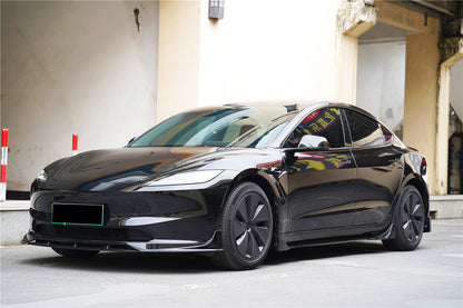 Carbonado 2024-UP Tesla Model 3 Highland RWD & AWD Fast Style Carbon Fiber Pattern Look body kit