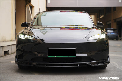 Carbonado 2024-UP Tesla Model 3 Highland RWD & AWD Fast Style Carbon Fiber Pattern Look body kit