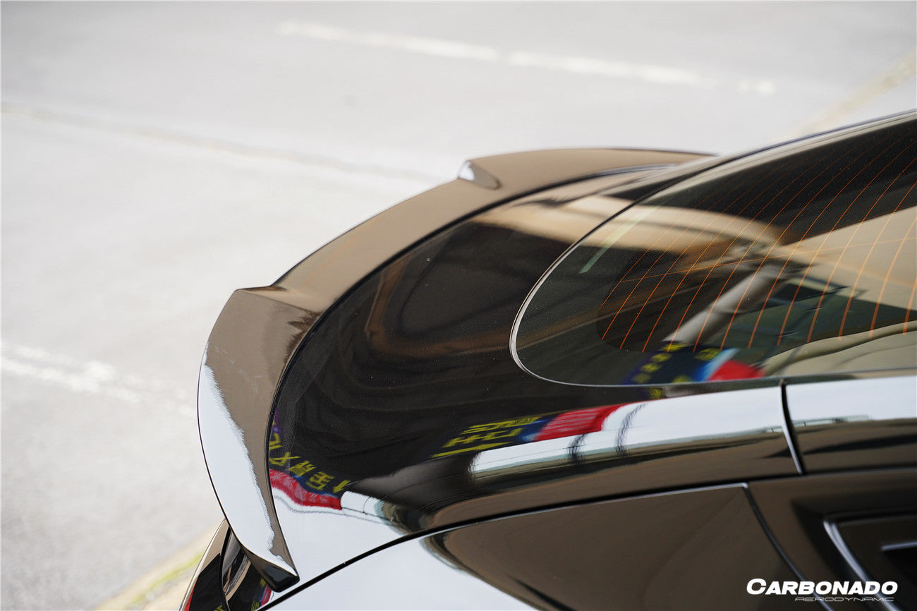 Carbonado 2024-UP Tesla Model 3 Highland RWD & AWD Fast Style Carbon Fiber Pattern Look body kit