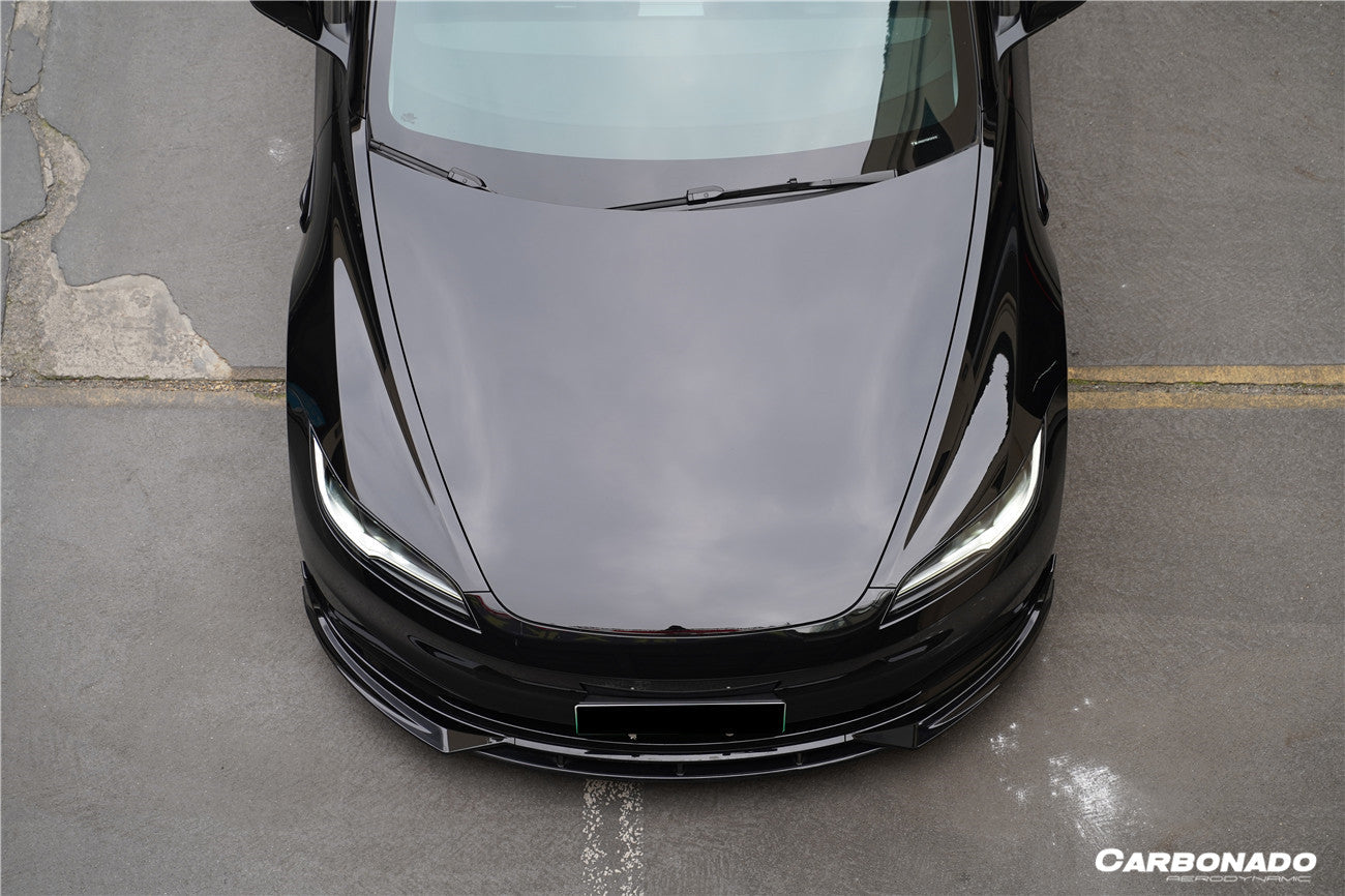 Carbonado 2024-UP Tesla Model 3 Highland RWD & AWD Fast Style Carbon Fiber Pattern Look body kit