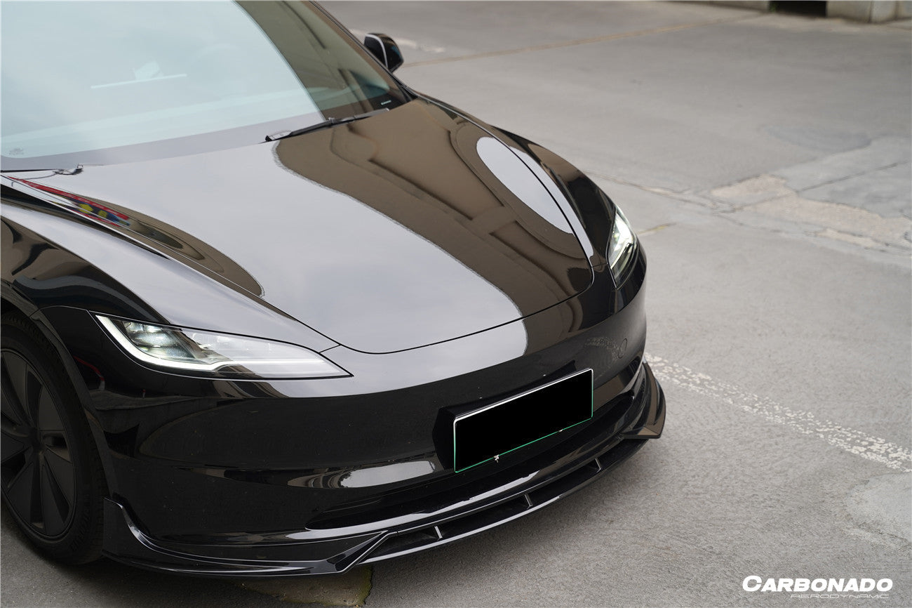 Carbonado 2024-UP Tesla Model 3 Highland RWD & AWD Fast Style Carbon Fiber Pattern Look body kit