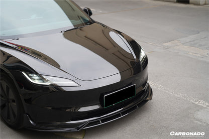 Carbonado 2024-UP Tesla Model 3 Highland RWD & AWD Fast Style Carbon Fiber Pattern Look body kit