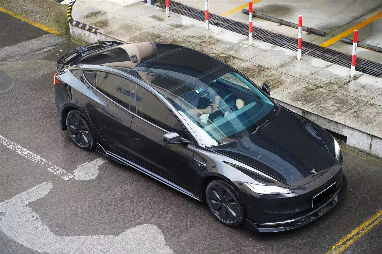 Kit de carrocería con diseño de fibra de carbono estilo Turbo Tesla Model 3 Highland RWD y AWD 2024-UP