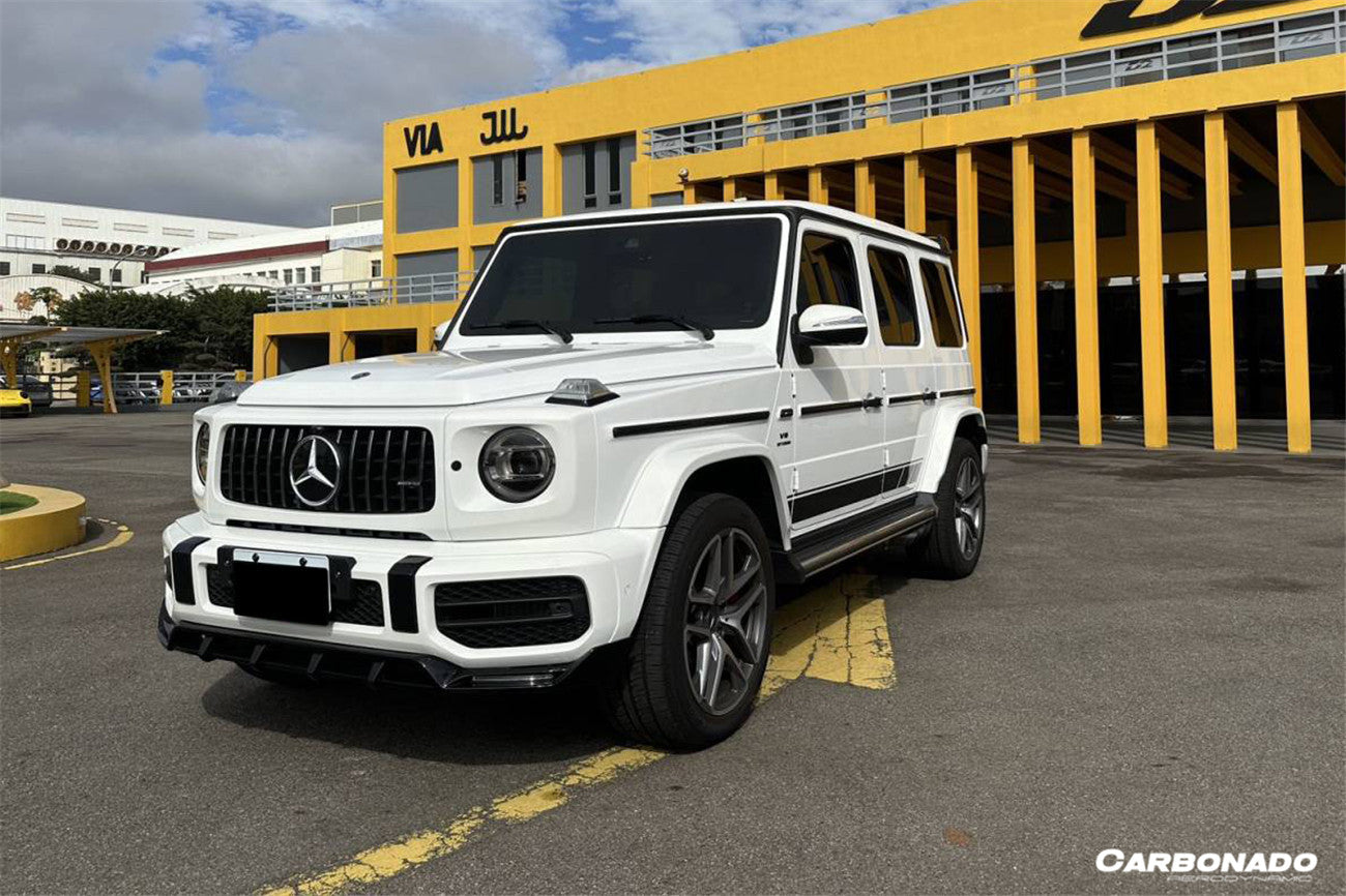 Borde delantero de fibra de carbono seco estilo TC para Mercedes Benz G63 AMG W464 G-Wagon 2018-2024 Carbonado