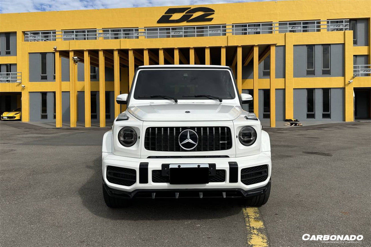 Borde delantero de fibra de carbono seco estilo TC para Mercedes Benz G63 AMG W464 G-Wagon 2018-2024 Carbonado