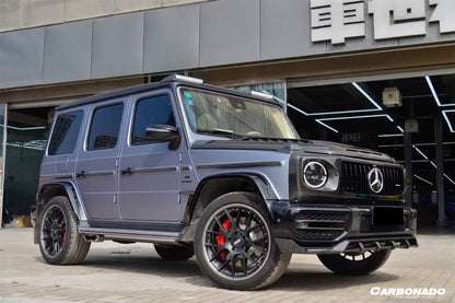 Borde delantero de fibra de carbono seco estilo TC para Mercedes Benz G63 AMG W464 G-Wagon 2018-2024 Carbonado
