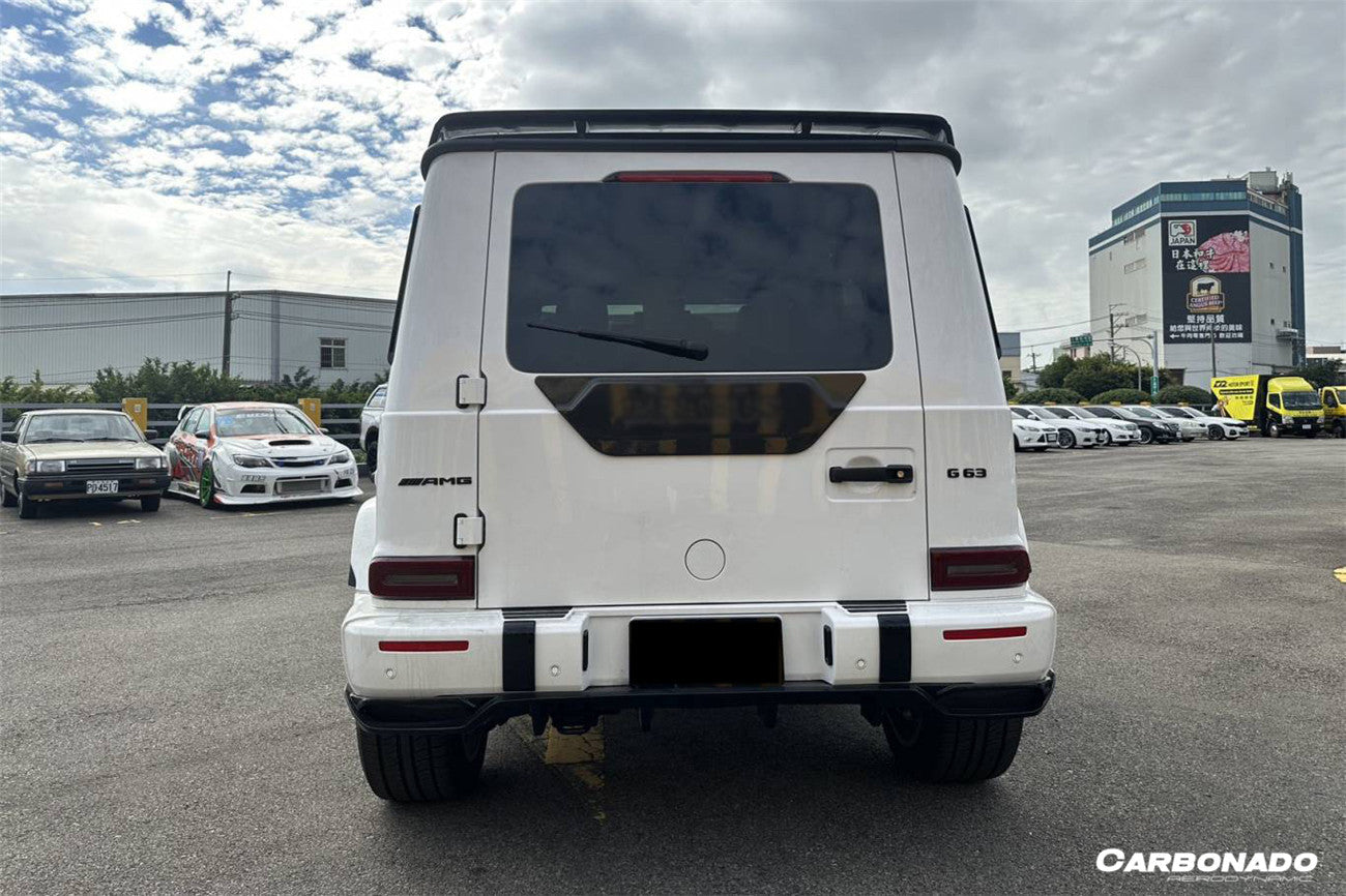 Borde trasero de fibra de carbono seco estilo TC para Mercedes Benz G63 AMG W464 G-Wagon 2018-2024 Carbonado